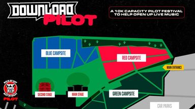 The pilot will play host to 10,000 fans. Pic: Download Festival